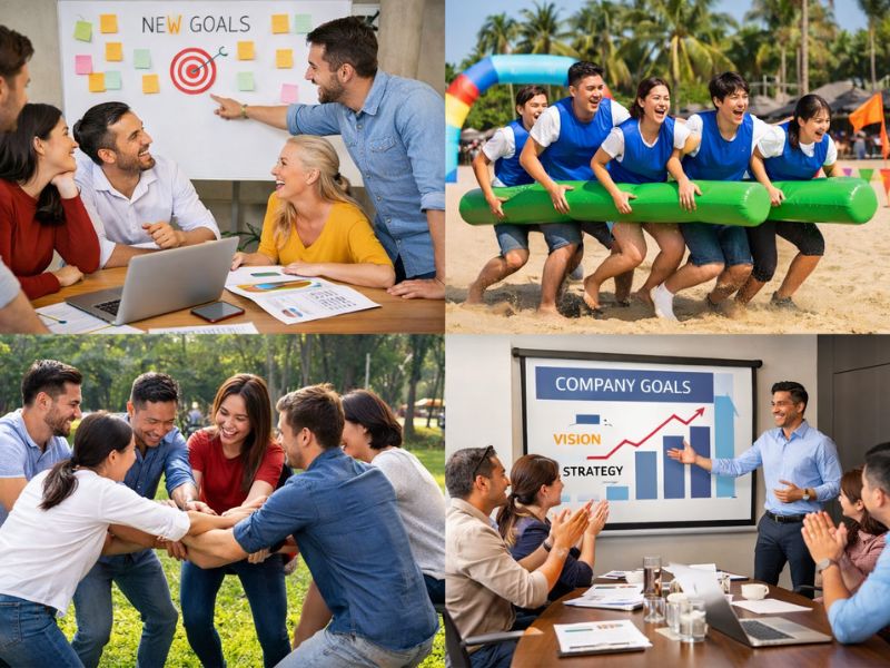 Teambuilding đầu năm giúp doanh nghiệp gắn kết nội bộ và tạo đà phát triển cho cả năm (Ảnh sưu tầm)